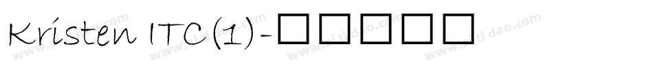 Kristen ITC(1)字体转换